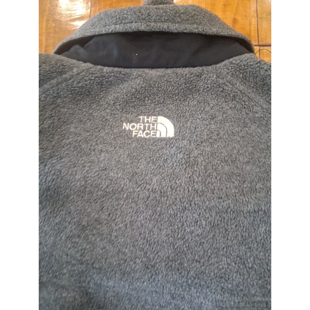 The North Face Full Zip Fleece Jacket Outdoor Hiking Gray Mens Size M TNF Polart - Picture 6 of 6